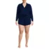 Women's Plus Size Cooling 3 Piece Pajama Set - Long Sleeve Top Cami and Shorts, alternative image