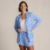 Women's Plus Size Cooling 3 Piece Pajama Set - Long Sleeve Top Cami and Shorts, Front