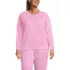 Women's Plus Size Relaxed Serious Sweats Long Sleeve Crewneck Sweatshirt, Front