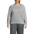 Women's Plus Size Relaxed Serious Sweats Long Sleeve Crewneck Sweatshirt, Front