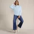 Women's Plus Size Relaxed Serious Sweats Long Sleeve Crewneck Sweatshirt, alternative image