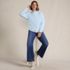 Women's Plus Size Relaxed Serious Sweats Long Sleeve Crewneck Sweatshirt, alternative image