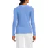 Women's Drapey Rib Fitted Long Sleeve Henley T-Shirt, Back