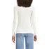 Women's Drapey Rib Fitted Long Sleeve Henley T-Shirt, Back