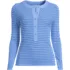 Women's Drapey Rib Fitted Long Sleeve Henley T-Shirt, Front