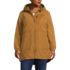 Women's Plus Size Sherpa Fleece Quilted Mixed Media Parka, Front