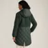 Women's Sherpa Fleece Quilted Mixed Media Parka, Back