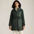 Women's Sherpa Fleece Quilted Mixed Media Parka, Front