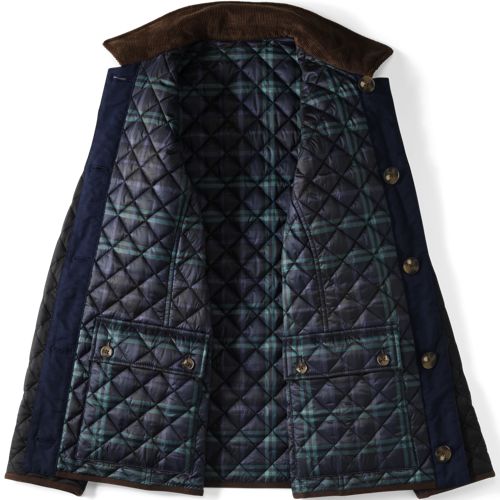 Women's Print Reversible Barn Quilted Insulated Jacket, alternative image