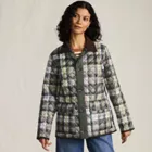 Women's Print Reversible Barn Quilted Insulated Jacket