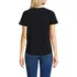 Women's Short Sleeve Lightweight Jersey Gathered Shoulder T-Shirt, Back