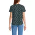 Women's Short Sleeve Lightweight Jersey Gathered Shoulder T-Shirt, Back