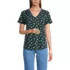 Women's Short Sleeve Lightweight Jersey Gathered Shoulder T-Shirt, Front