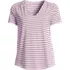 Women's Short Sleeve Lightweight Jersey Gathered Shoulder T-Shirt, Front