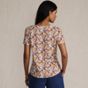 Women's Short Sleeve Lightweight Jersey Gathered Shoulder T-Shirt