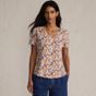 Women's Short Sleeve Lightweight Jersey Gathered Shoulder T-Shirt