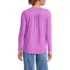 Women's Long Sleeve Lightweight Jersey Notch Neck Tunic Top, Back