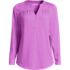 Women's Long Sleeve Lightweight Jersey Notch Neck Tunic Top, Front