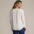 Women's Long Sleeve Lightweight Jersey Notch Neck Tunic Top, Back