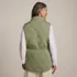 Women's Reversible Quilted Sherpa Fleece Vest, Back