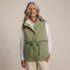 Women's Reversible Quilted Sherpa Fleece Vest, Front