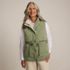 Women's Reversible Quilted Sherpa Fleece Vest, Front