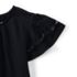 Women's Lightweight Jersey Crew Neck Ruffle Sleeve Flowy Top, alternative image