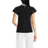 Women's Lightweight Jersey Crew Neck Ruffle Sleeve Flowy Top, Back