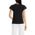 Women's Lightweight Jersey Crew Neck Ruffle Sleeve Flowy Top, Back