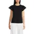 Women's Lightweight Jersey Crew Neck Ruffle Sleeve Flowy Top, Front