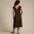 Women's Cotton Blend Short Sleeve Midi Dress with Cutwork, Back