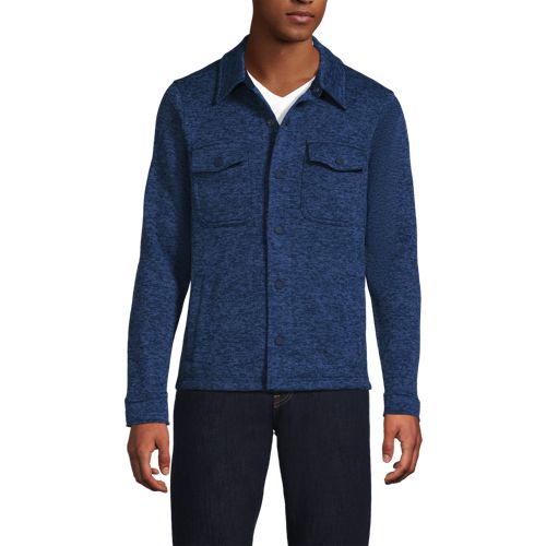 Unisex Sweater Fleece Shirt Jacket - image 3