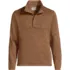Men's Big Sweater Fleece Snap Neck Pullover Jacket, Front