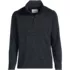 School Uniform Men's Sweater Fleece Snap Neck Pullover Jacket, Front