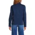 Women's Sweater Fleece Snap Neck Pullover Jacket, Back