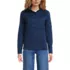 Women's Sweater Fleece Snap Neck Pullover Jacket, Front