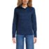 Women's Sweater Fleece Snap Neck Pullover Jacket, Front