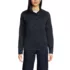 School Uniform Women's Sweater Fleece Snap Neck Pullover Jacket, Front