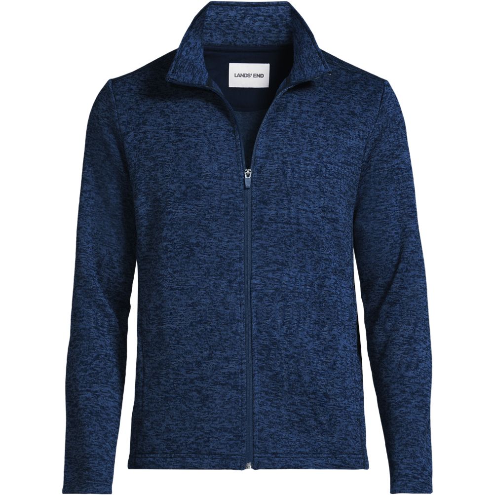 Men's Sweater Fleece Zip Front Jacket Lands' End
