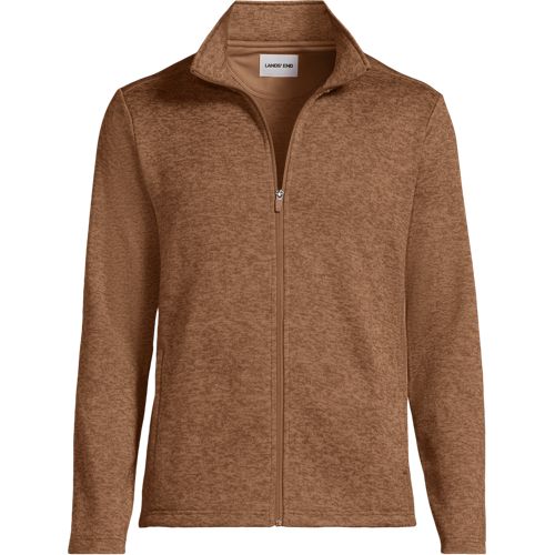 Men's Sweater Fleece Zip Front Jacket | Lands' End