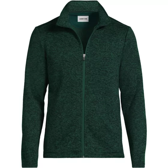 Men's Sweater Fleece Zip Front Jacket - primary