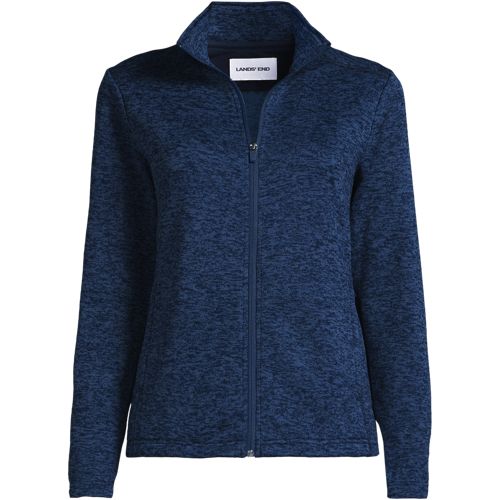 Men's Sweater Fleece Zip Front Jacket | Lands' End