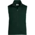 Unisex Sweater Fleece Zip Front Vest, Front