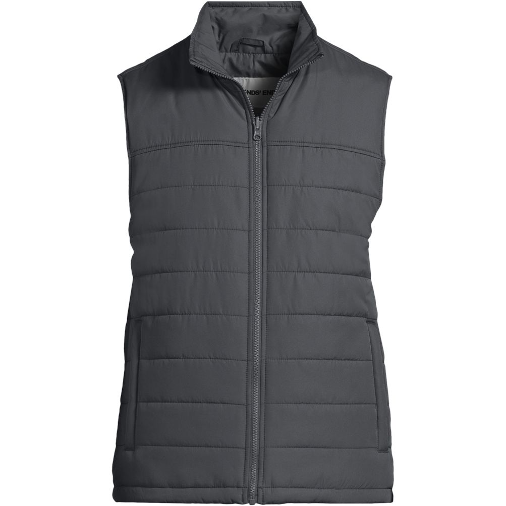 School Uniform Men's Insulated Zip Front Vest | Lands' End