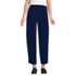 Women's Crepe High Rise Pleated Barrel Leg Ankle Pants, Front