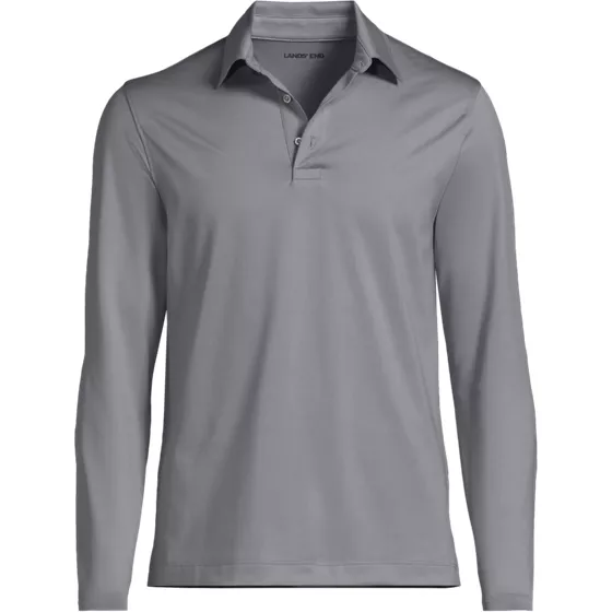 Men's Rapid Dry Long Sleeve Modern Fit Polo - primary