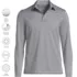 School Uniform Men's Rapid Dry Long Sleeve Modern Fit Polo, alternative image