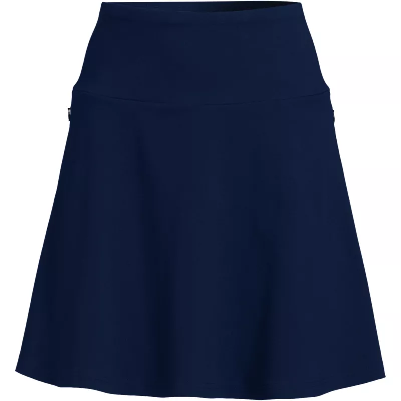 Women's Petite Starfish Drop Waist Above the Knee Skirt, Front