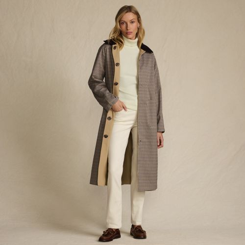 Reversible Belted Trench Coat, Women, size: S, regular, Misc, Polyester/Poly-blend, by Lands' End