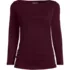 Women's Supima Micro Modal Three Quarter Sleeve Ruched Waist Top, Front